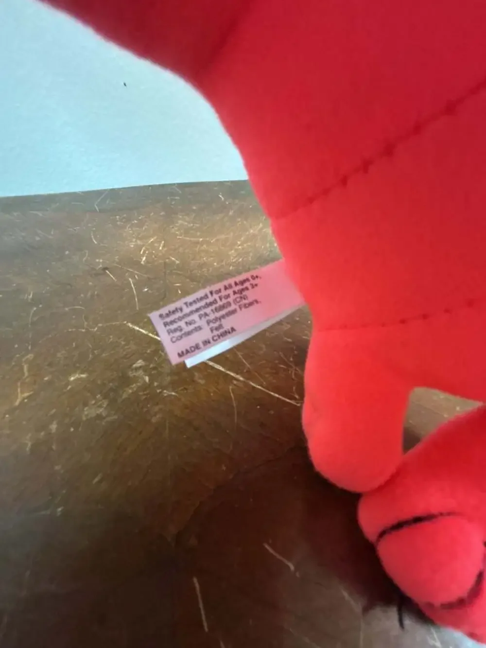 Toy Factory Scooby-Doo Fluorescent Neon Orange / Pink Plush Stuffed Animal 9
